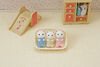 Calico Critters Marshmallow Mouse Triplets, Set of 3 Collectible Doll Figures with Cradle Accessory