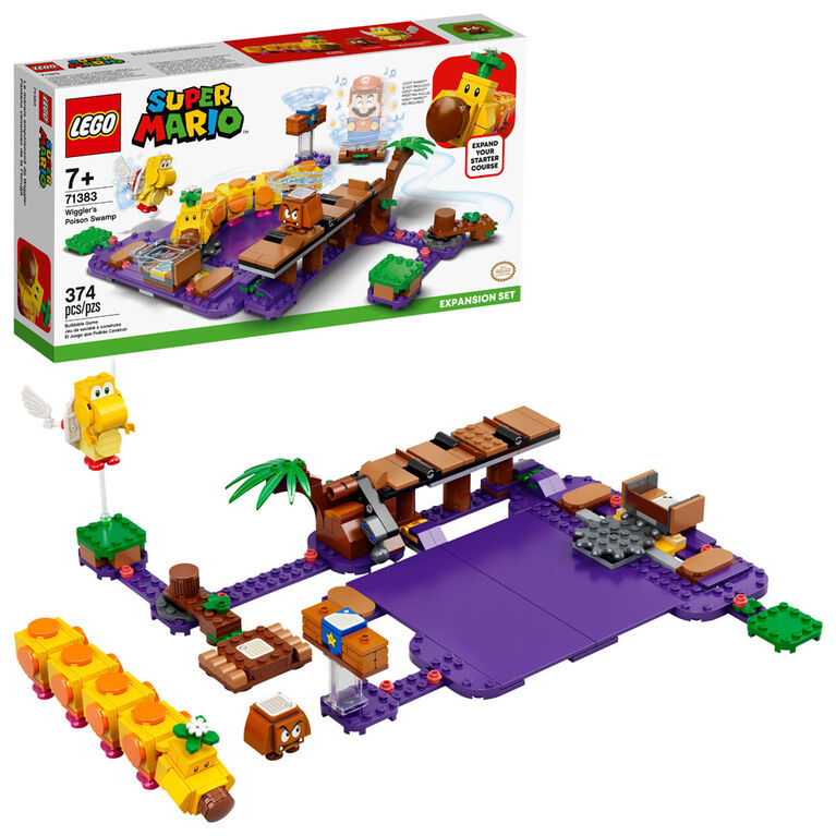 LEGO Super Mario Wiggler's Poison Swamp Expansion Set 71383 (374 pieces)