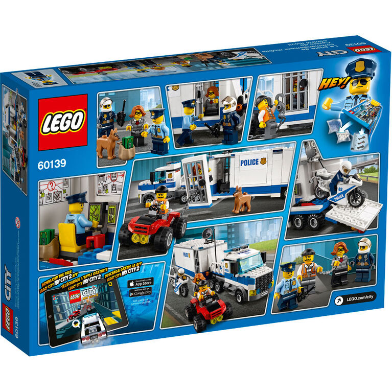 LEGO City Police Le poste de commandement mobile 60139 (374 pièces)