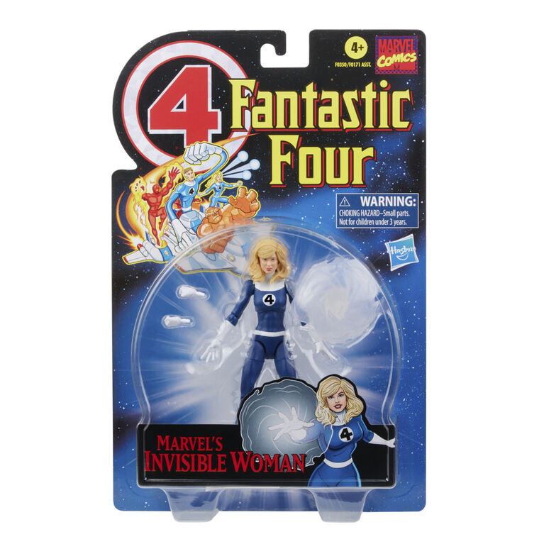Marvel Legends Series Retro Fantastic Four Marvel's Invisible Woman 6-inch Action Figure