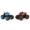 Monster Jam, Official Megalodon vs. Octob8er Color-Changing Die-Cast Monster Trucks, 1:64 Scale