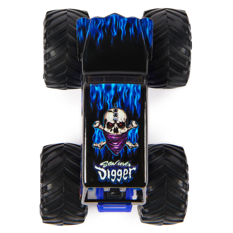 Monster Jam, Official Son-uva Digger Monster Truck, Die-Cast Vehicle, 1:64 Scale, Kids Toys for Boys Ages 3 and up