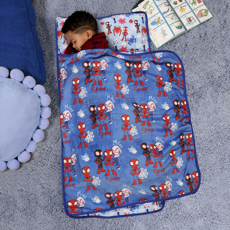 Disney – tapis de sieste Portable, avec couverture et oreiller