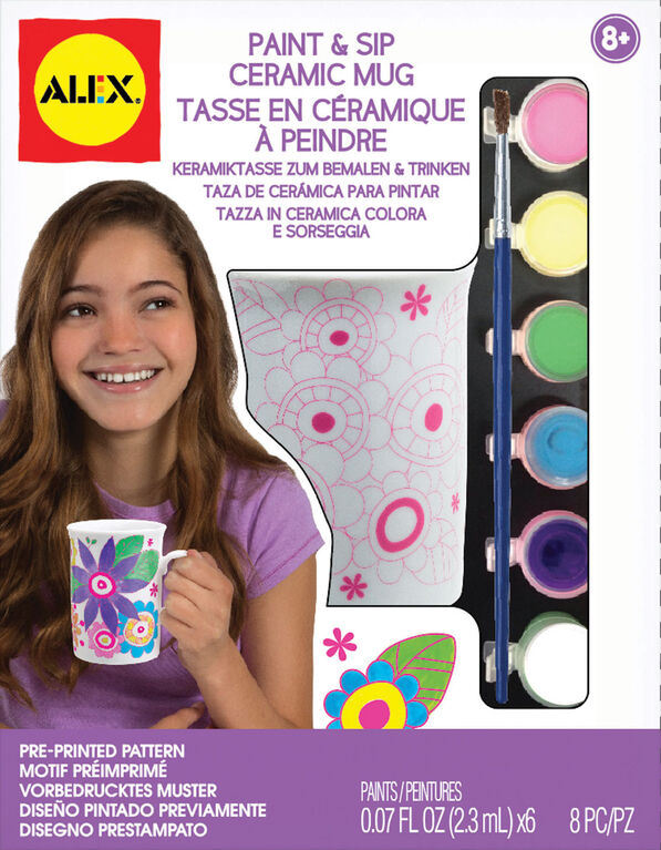 ALEX Paint And Sip Ceramic Mug