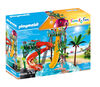 Parc aquatique avec toboggans