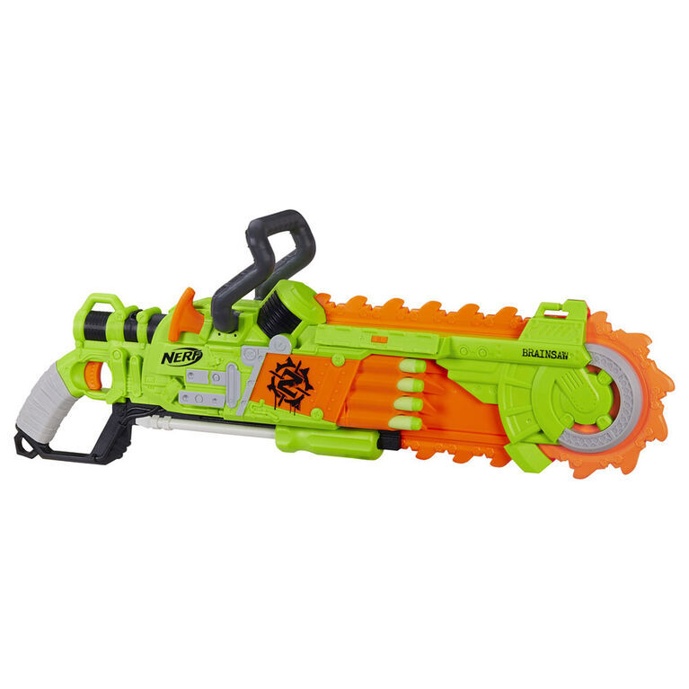 Nerf Zombie Strike Brainsaw Blaster R Exclusive Toys R Us Canada