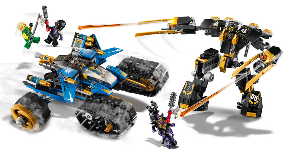 LEGO 71699 Ninjago Legacy Thunder Raider 2-IN-1 Model Action Mech Building Set F 