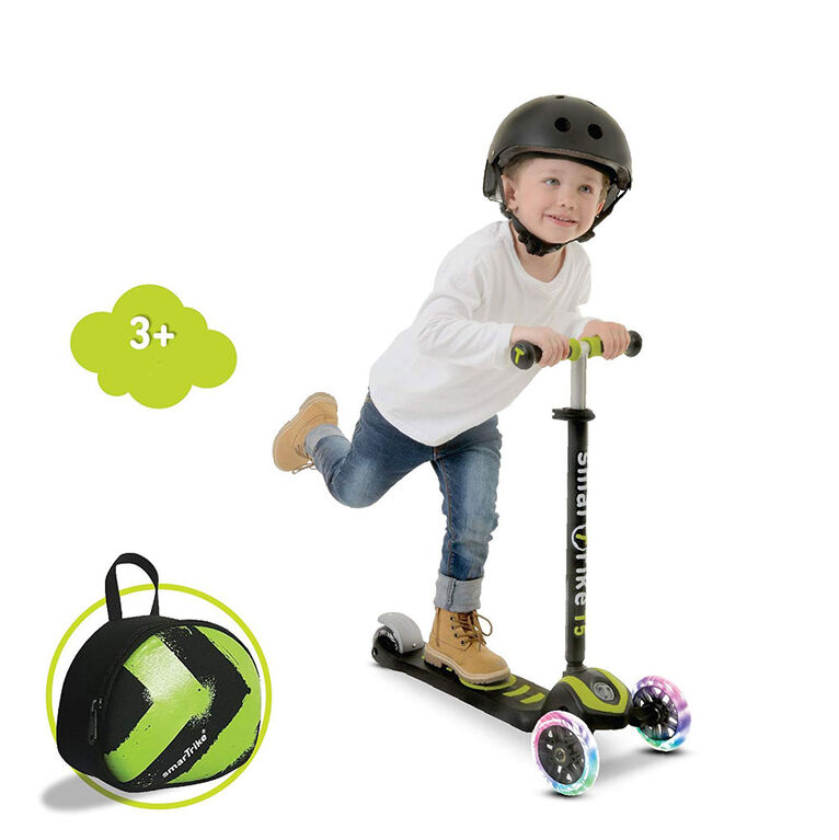 smarTrike - T5 scooTer - Vert avec phares