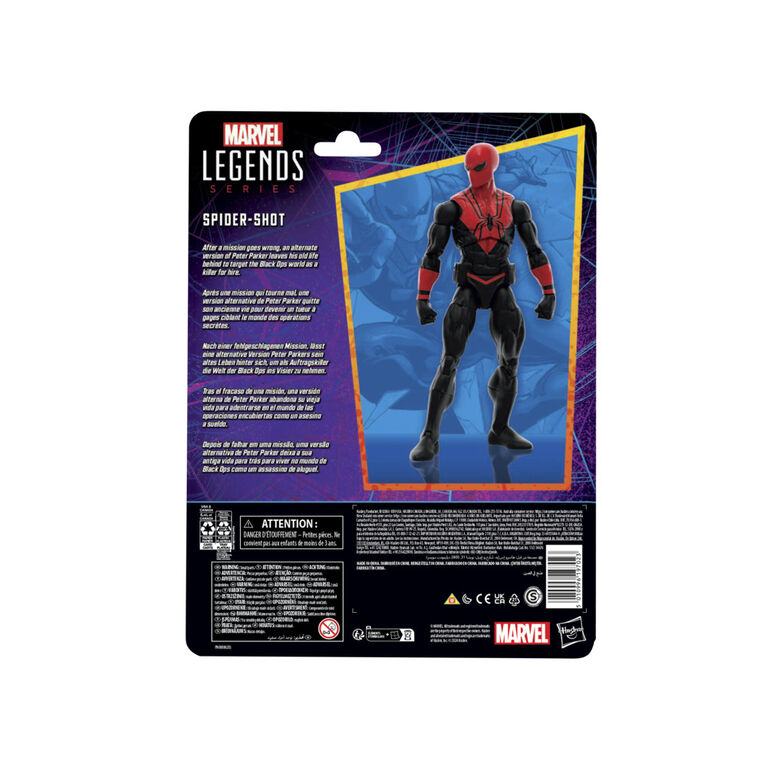 Marvel Legends Series, figurine Spider-Shot inspirée des bandes dessinées