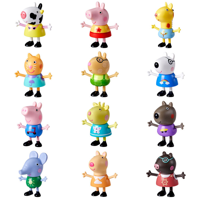 Peppa Pig Amis surprises de Peppa, 1 des 12 figurines de collection Peppa Pig, jouet pour enfants