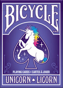 Bicycle cartes a jouer Licorne