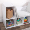 Bookcase with Reading Nook - White
