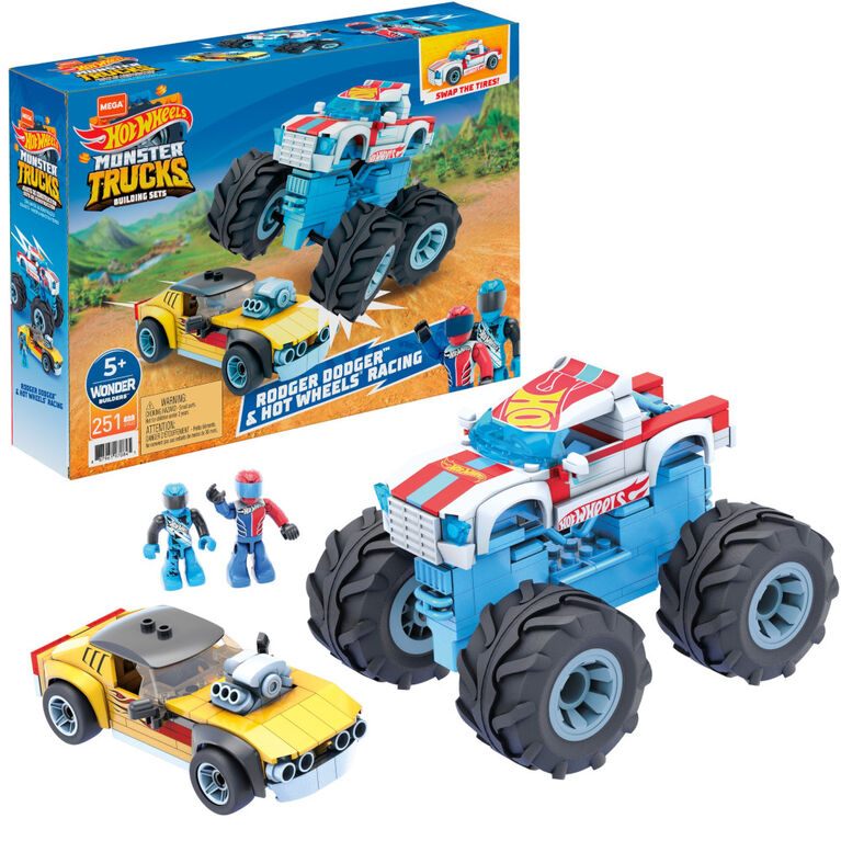 Mega Construx Hot Wheels Rodger Dodger & Hot Wheels Racing