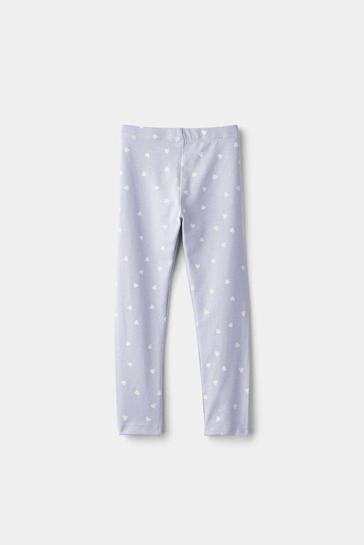 Legging Base Coeur Violet RISE Little Earthling