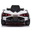 KidsVip 12V Enfants et Tout-Petits 4x4 Lamborghini Sian Edition MP4 Voiture Eléctrique avec Commande à Distance - Blanc