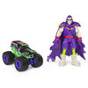 Monster Jam, Official Grave Digger 1:64 Scale Monster Truck and 5-inch Grim Creatures Action Figure (Metallic Purple)