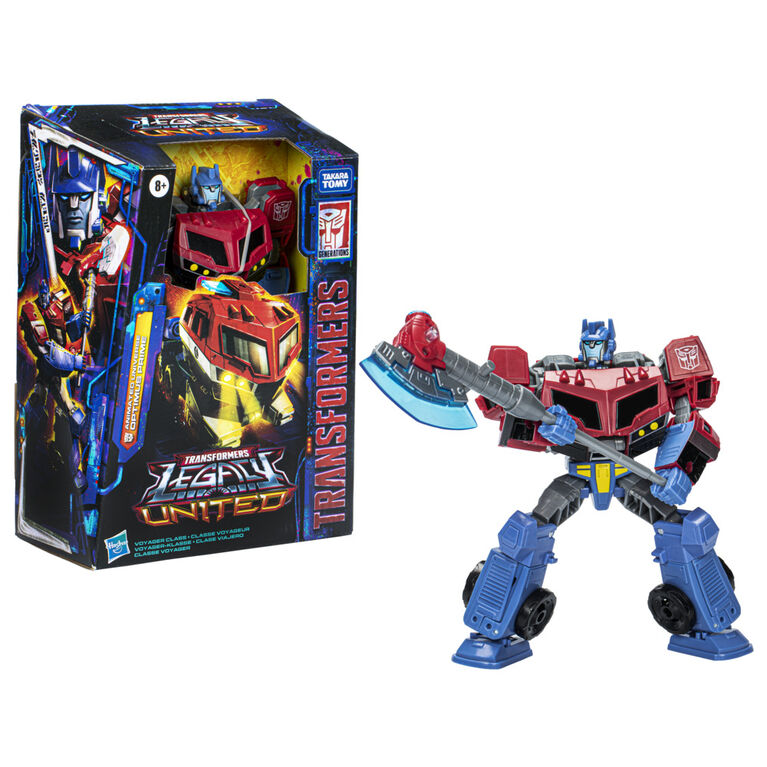 Transformers Legacy United Voyager Class Animated Universe Optimus Prime Action Figure