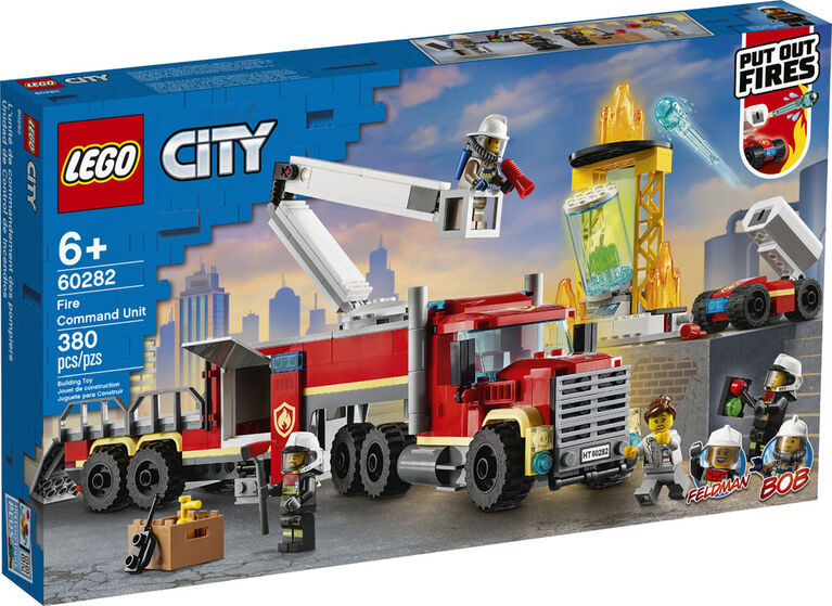 LEGO City Fire L'unité de commandement des pompiers 60282 (380 pièces)