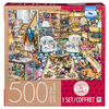 Artist Kim Jacobs - 500-Piece Adult Jigsaw Puzzle - Yarn Shop