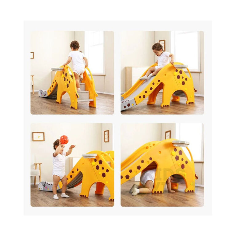 Kidsvip Giraffe Slide And Ball Ring - English Edition