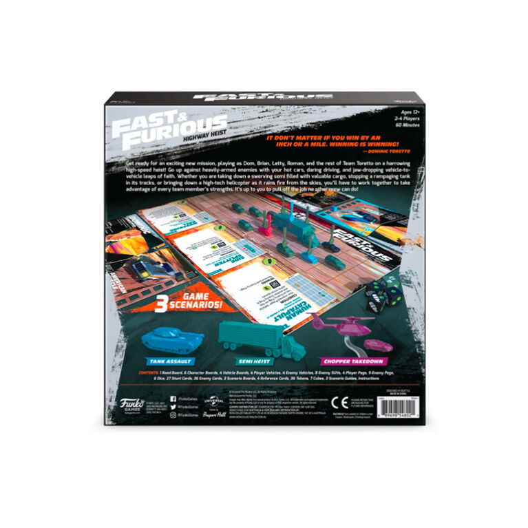 Fast & Furious: Highway Heist Board Game - English Edition