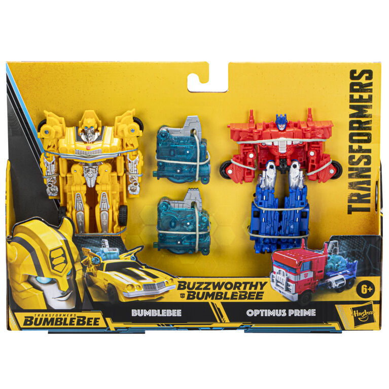 Transformers Buzzworthy Bumblebee,Transformers: Pack de 2 figurines Évasion à l'Energon