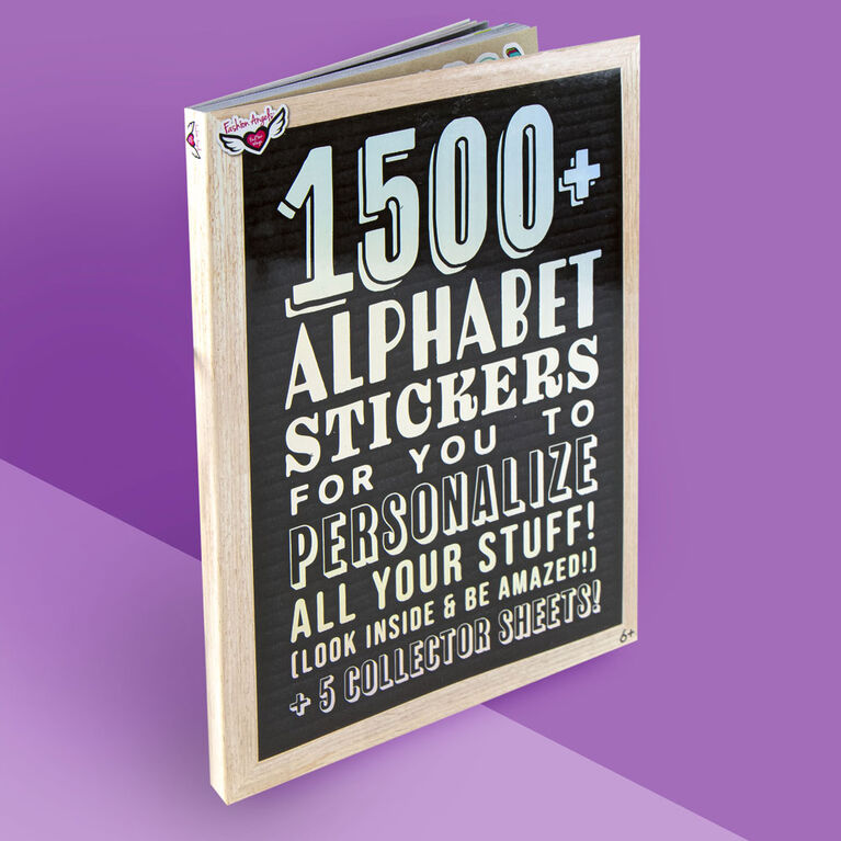 Plus de 1500 livres d'autocollants alphabet et feuilles de collection