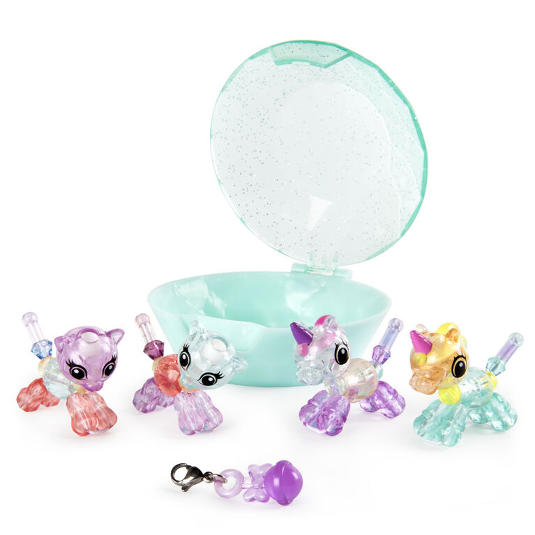 Twisty Petz - Pack de 4 - Bijoux pour enfants à collectionner Chatons et licornes
