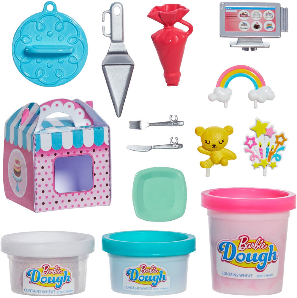 barbie cake decorating playset and doll