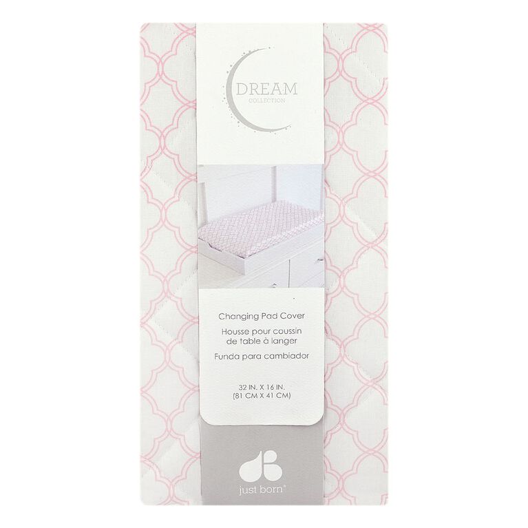 Just Born Dream Changing Pad Cover - Petal Pink