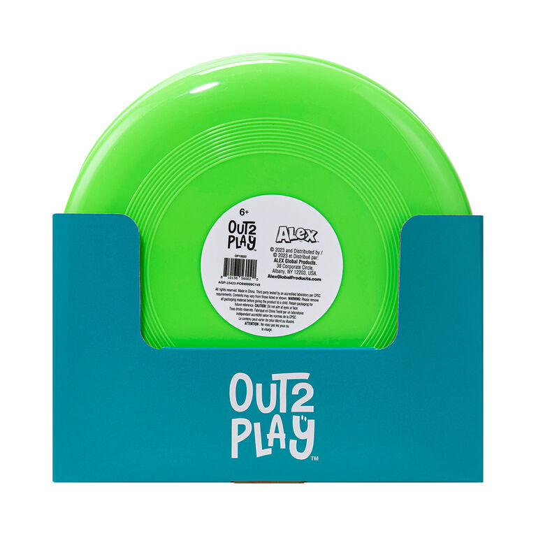 Out2Play - 9" Flying Disc - 1 per order, colour may vary (Each sold separately, selected at Random)