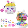 Polly Pocket Dolls Flower Garden Bunny Compact Playset