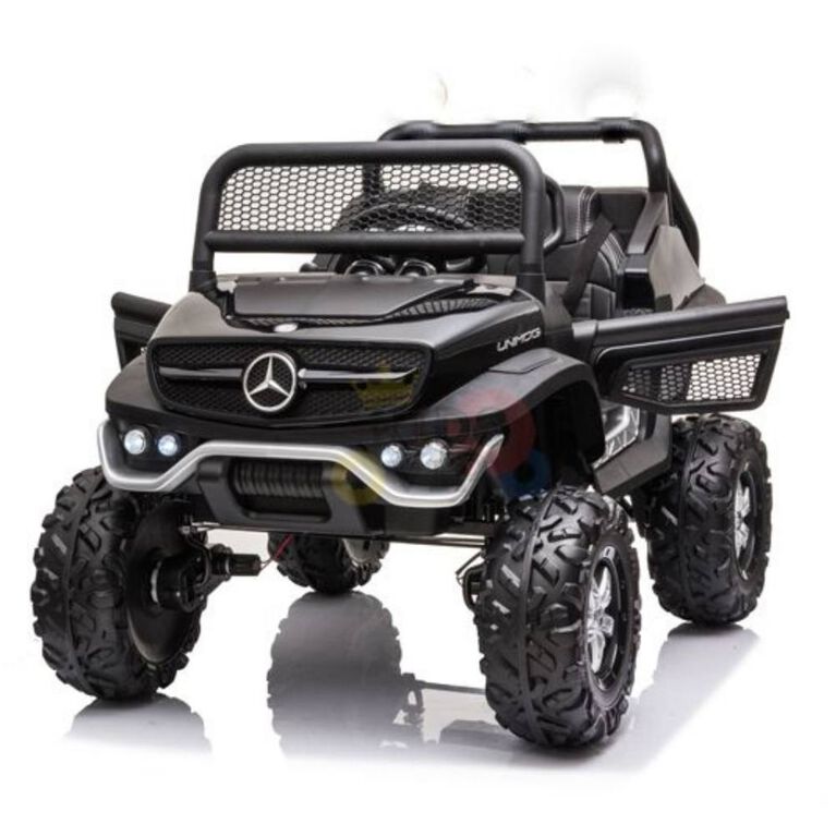 12V Mercedes Unimog 4WD MP4 Ride On - Noir - Édition anglaise