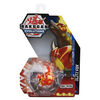 Bakugan Evolutions, Blitz Fox (Red), Platinum Series True Metal Bakugan, 2 BakuCores and Character Card