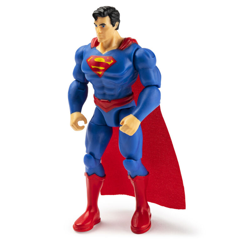 DC Comics 4-inch SUPERMAN Action Figure with 3 Mystery Accessories, Adventure 6