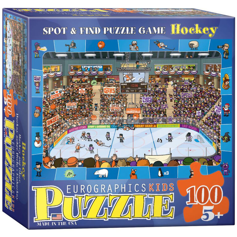 Hockey - Spot & Find 100-Piece Puzzle