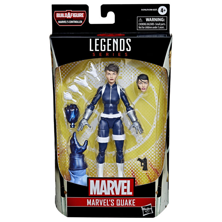 Marvel Legends Series Marvel's Quake Secret Warriors Comics Action Figure 6-inch Collectible Toy, 5 Accessories, 2 Build-A-Figure Parts