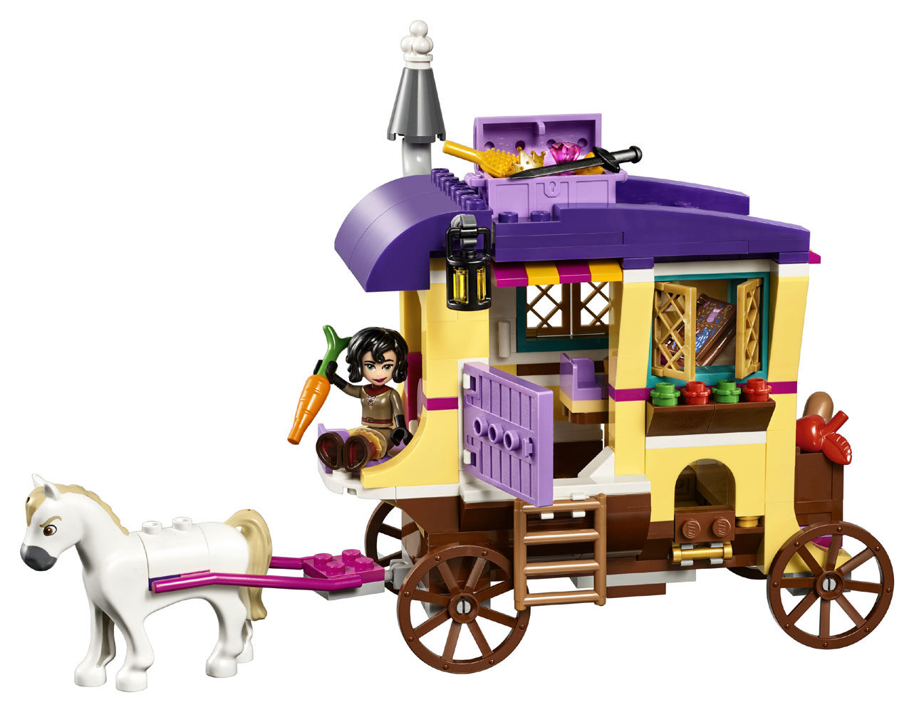 rapunzel caravan lego