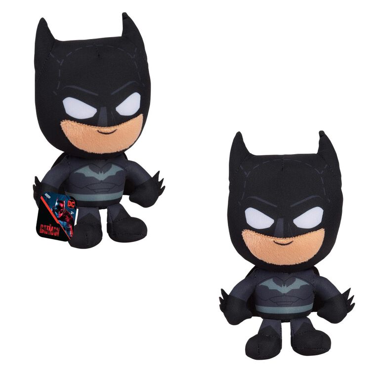 The Batman Small Plush Batman Doll, 7.5-Inch Stuffed Toy, The Batman Movie