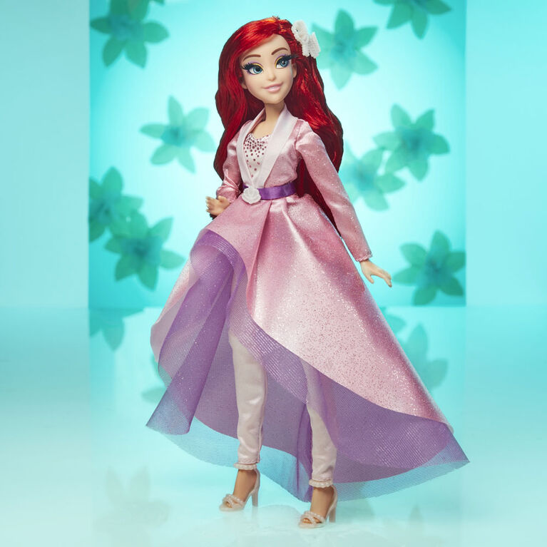 Disney Princess Style Series 07 Ariel, Fashion Doll in Modern Style with Earrings and Shoes, Collectable Doll