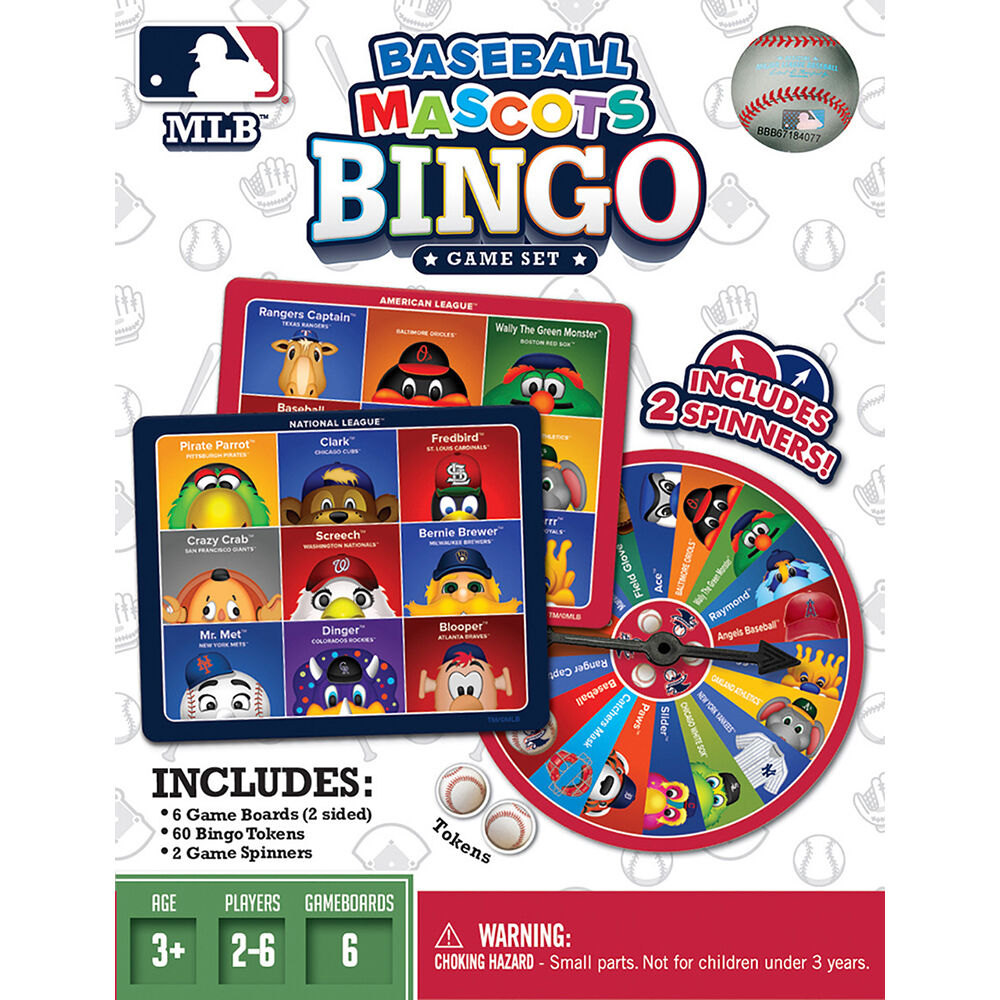 Masterpieces Puzzle Company MLB League Mascots Bingo Board Game - English Edition