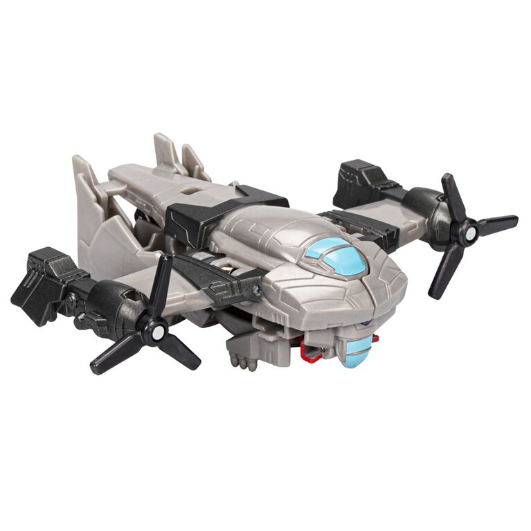 Transformers Toys EarthSpark 1-Step Flip Changer Megatron, 4 Inch Action Figure