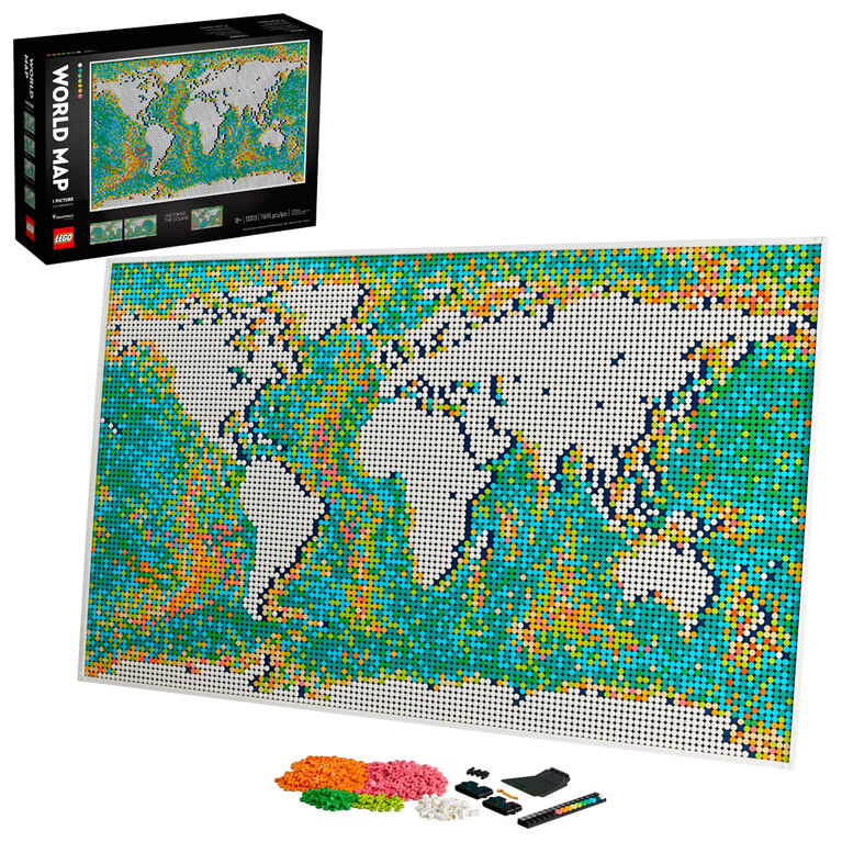 LEGO ART Carte du monde 31203 (11695 pièces)