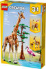 Ensemble 3en1 LEGO Creator Les animaux sauvages du safari 31150