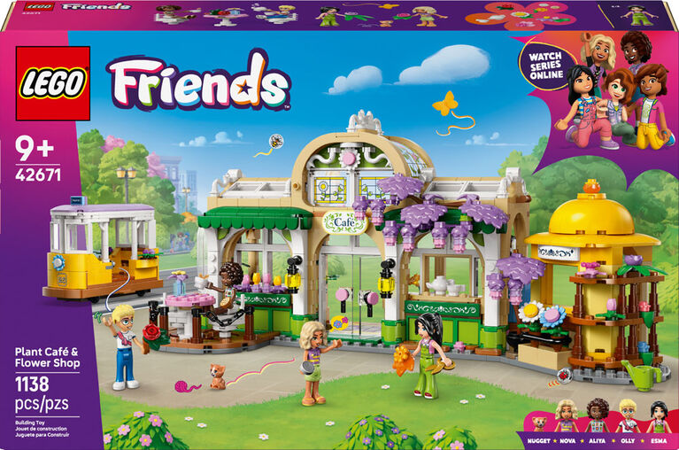 LEGO Friends Plant Caf&eacute; & Flower Shop Pretend Play Building Toy for Girls and Boys, 9+ - 42671