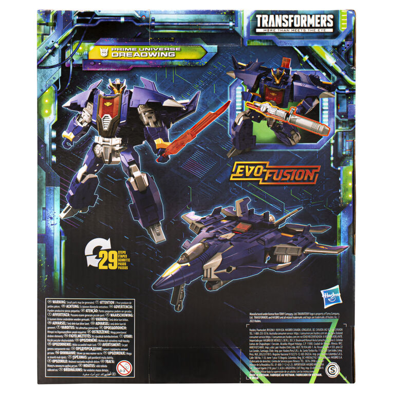 Transformers Legacy Evolution Leader Class Prime Universe Dreadwing 7 Inch Action Figure