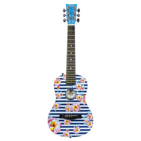 First Act - Guitare en plastique de 76,2 cm -  rayure florale - Notre exclusivité