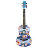 First Act - Guitare en plastique de 76,2 cm -  rayure florale - Notre exclusivité