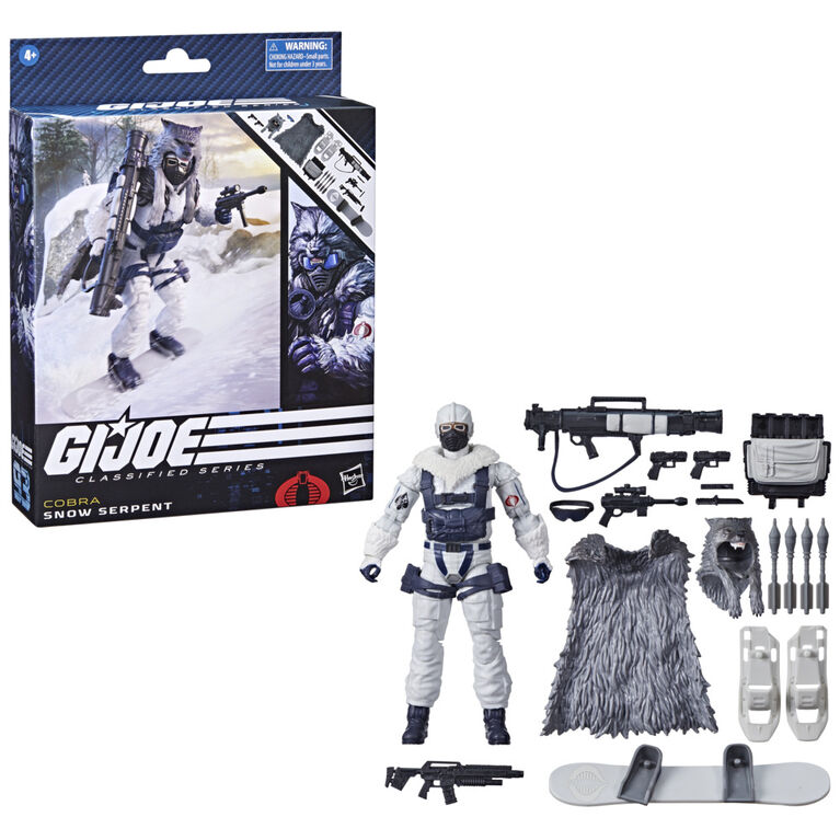 G.I. Joe Classified Series Snow Serpent, Deluxe Collectible G.I. Joe Action Figures, 93, 6 Inch Action Figures