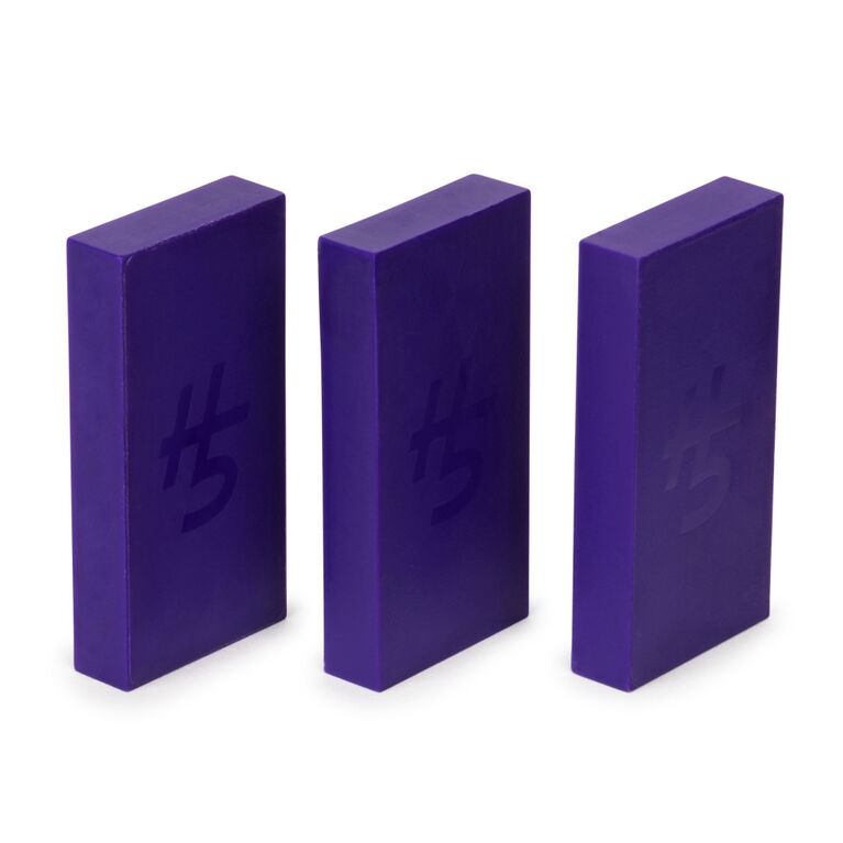 H5 Domino Creations, Coffret de 60 pièces bleues/violettes par Lily Hevesh, artiste domino sur Youtube, jeu familial classique